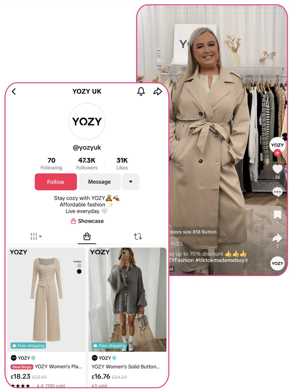 TikTok 英国Q3前25品牌,Virgo Boutique GMV达2,600万英镑