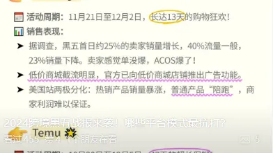 2024跨境黑五战报来袭！哪些平台模式最抗打？