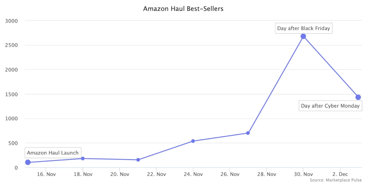 亚马逊低价商城Amazon Haul黑五热销,缺货现象拖慢增长