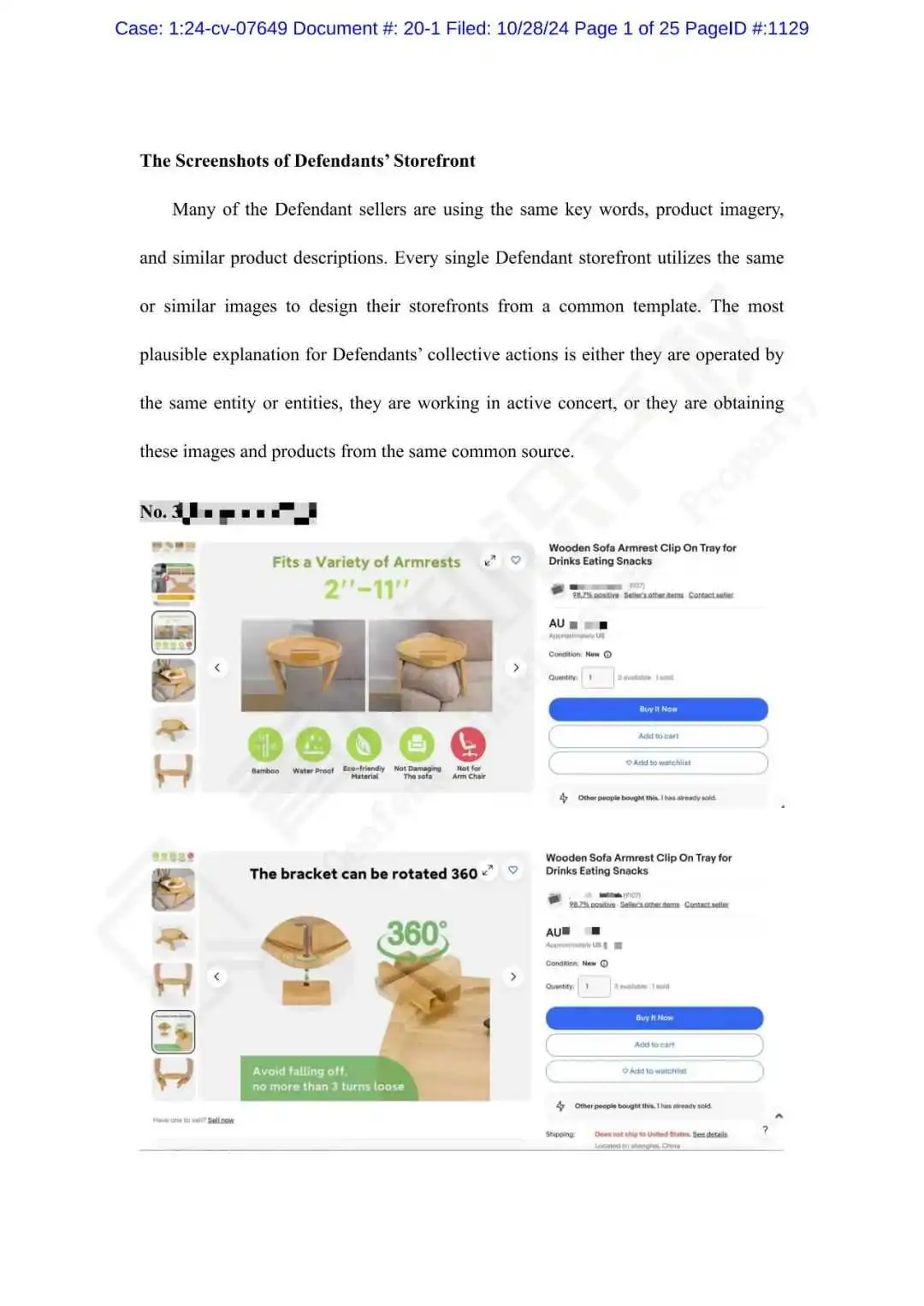 亚马逊月销7k的玩具收纳发起维权;托盘桌提两次TRO,涉89名卖家!