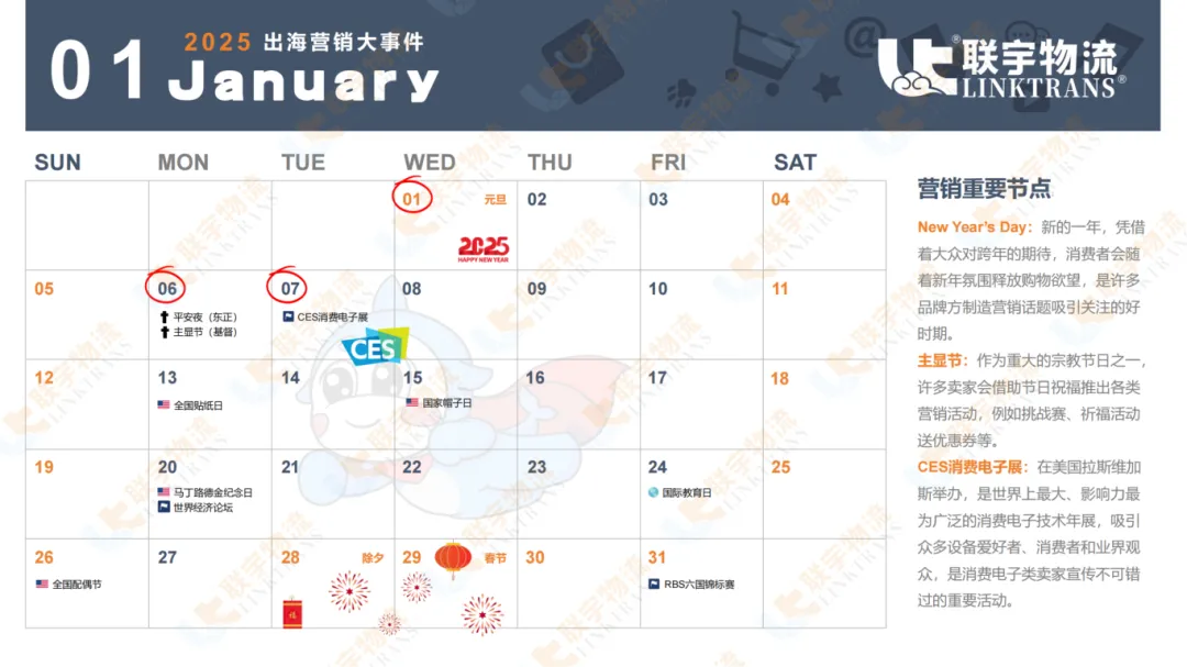 跨境人如何在2025年大放异彩?收好这份营销大事件,全年170+个节点不落下!