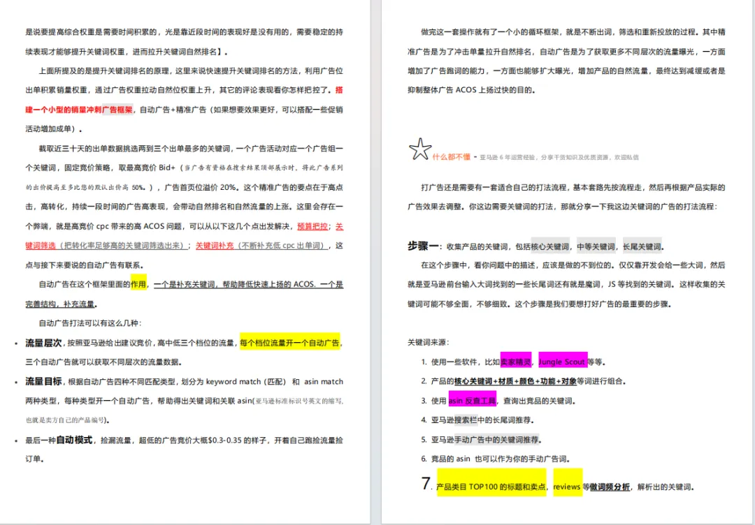 亚马逊白帽玩法的广告怎么打？