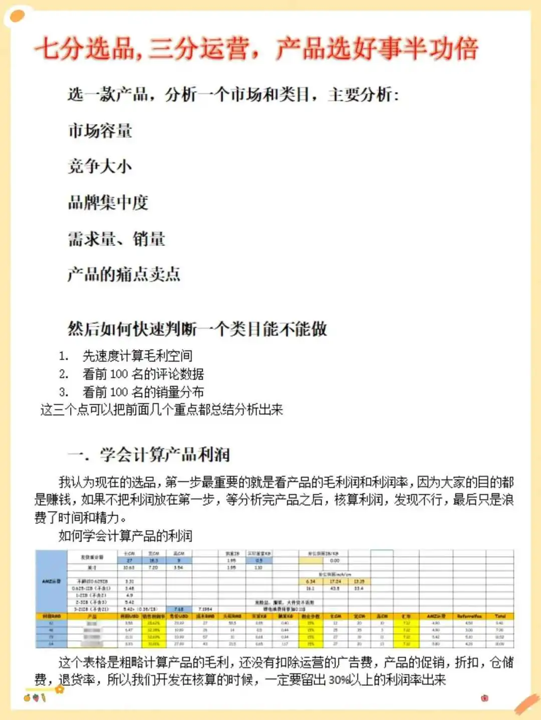 七分选品,三分运营,选好产品事半功倍