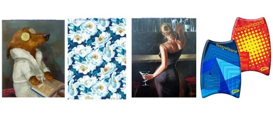 25张动物油画在亚马逊拥有100+链接；11张花卉图涉服装、包装盒、手机壳等产品！