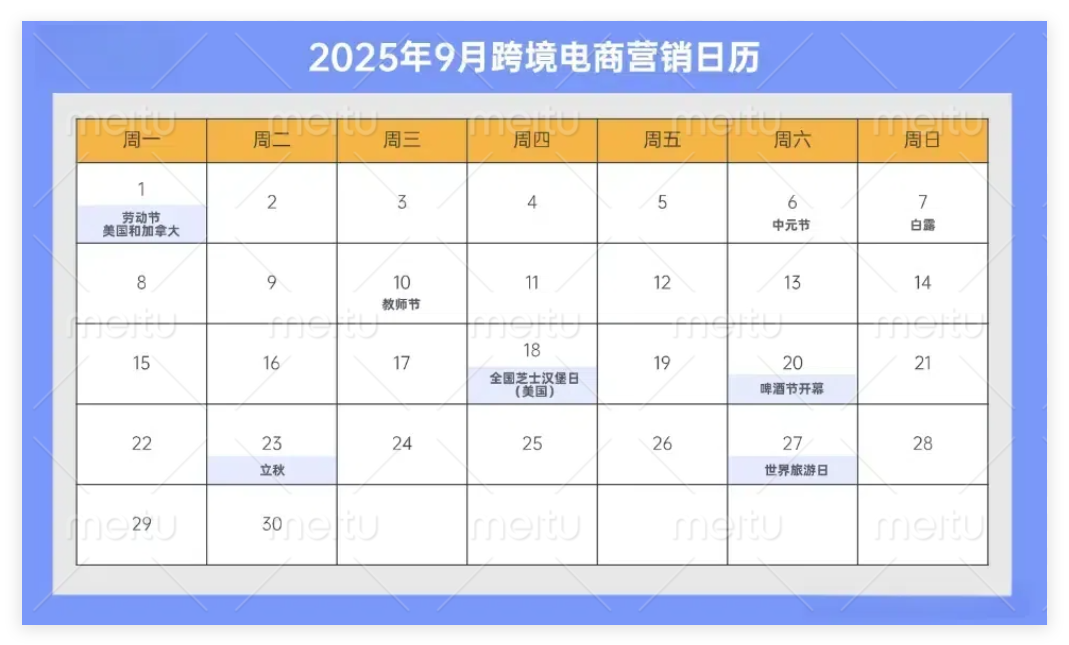 2025年海外营销节点速记!助力品牌提前布局出海营销战略