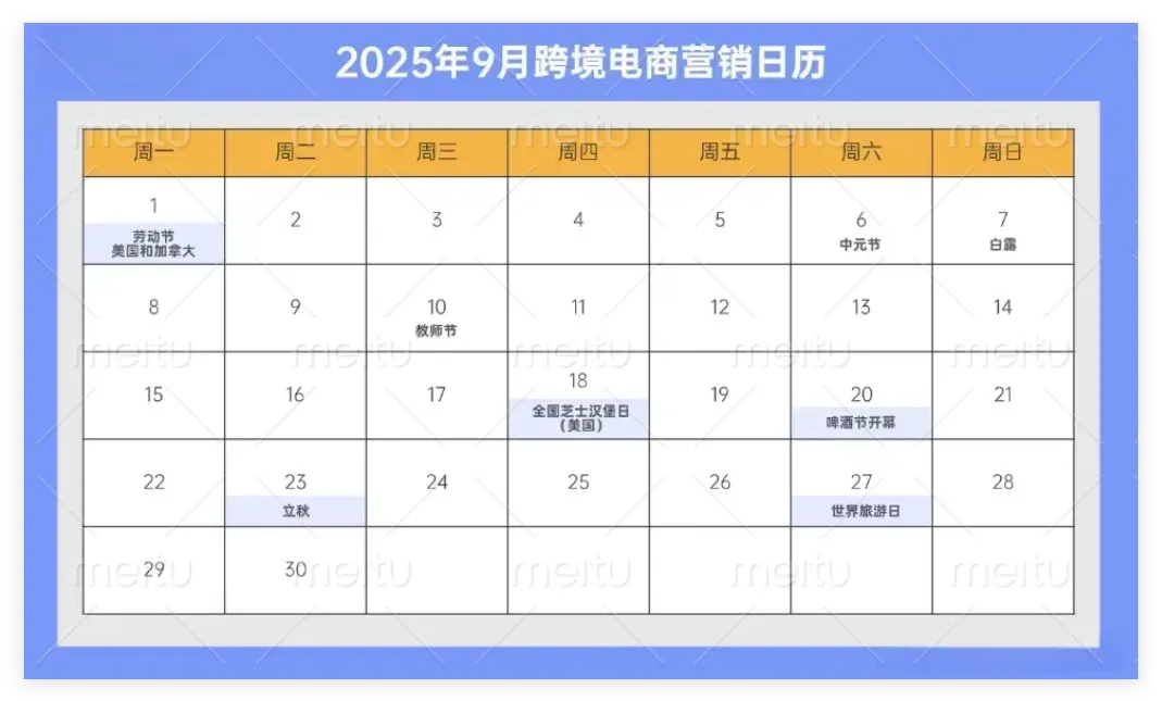 2025年海外营销节点速记!助力品牌提前布局出海营销战略