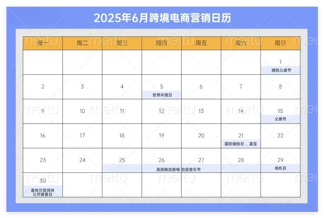2025年海外营销节点速记!助力品牌提前布局出海营销战略