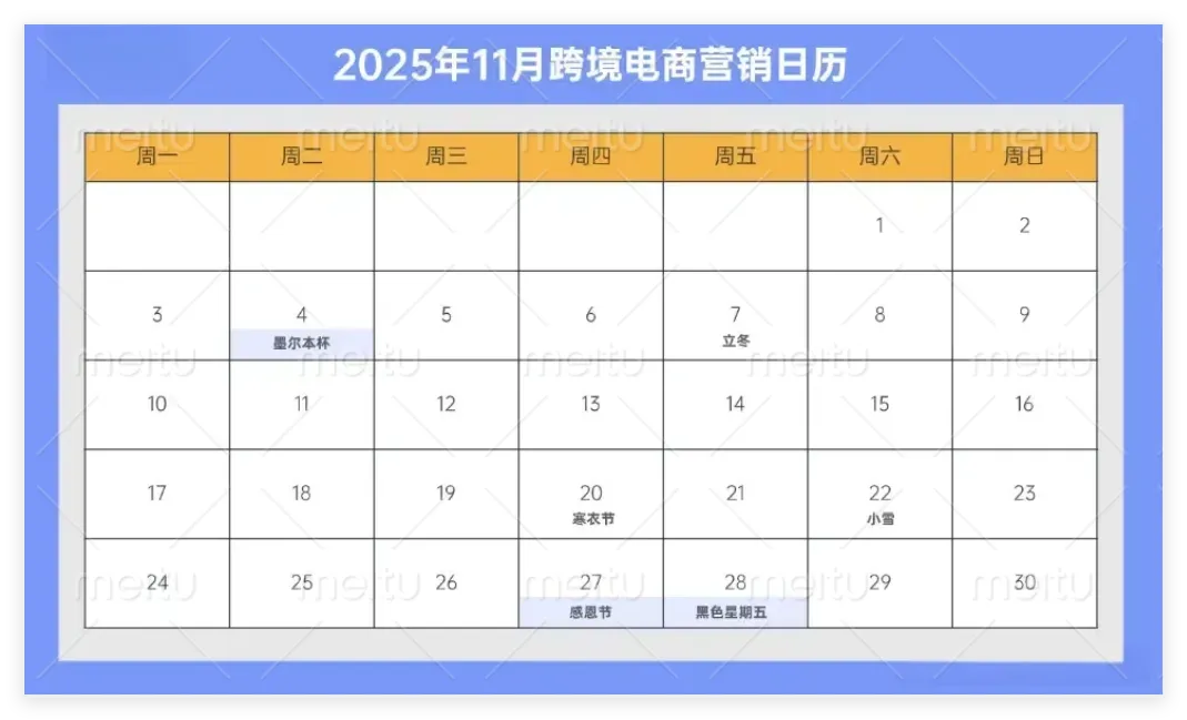 2025年海外营销节点速记!助力品牌提前布局出海营销战略