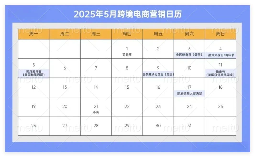 2025年海外营销节点速记!助力品牌提前布局出海营销战略
