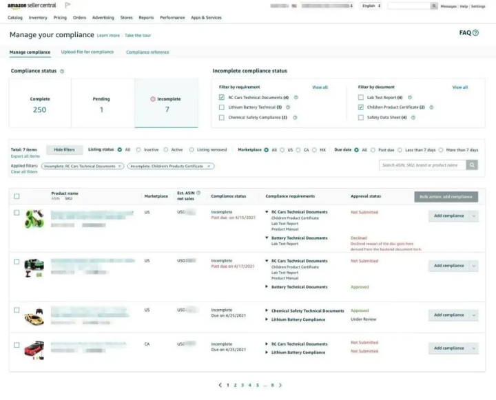 避免下架！亚马逊加拿大站产品合规政策更新，文件提交倒计时！