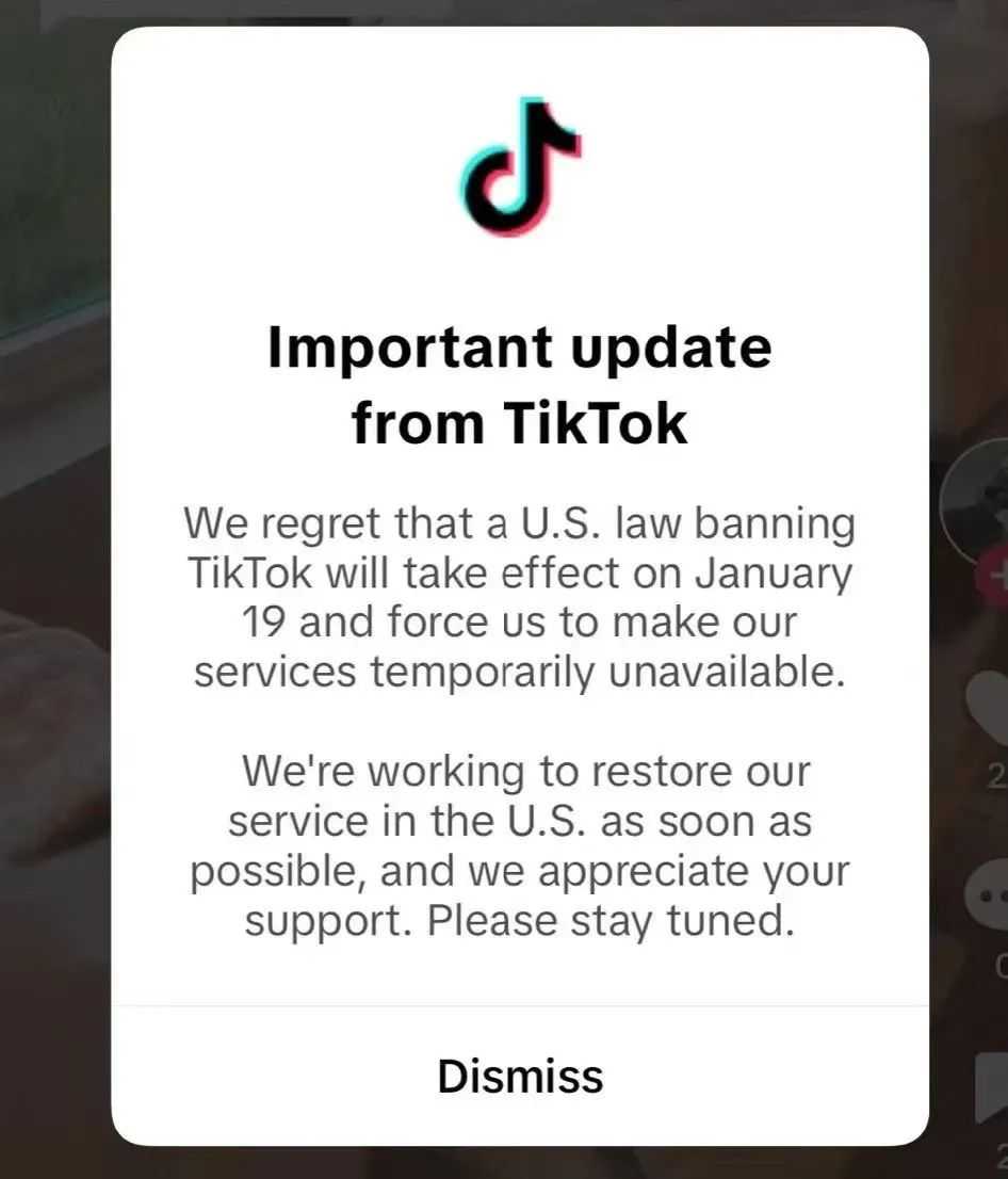 至暗时刻！TikTok美国服务全部关闭