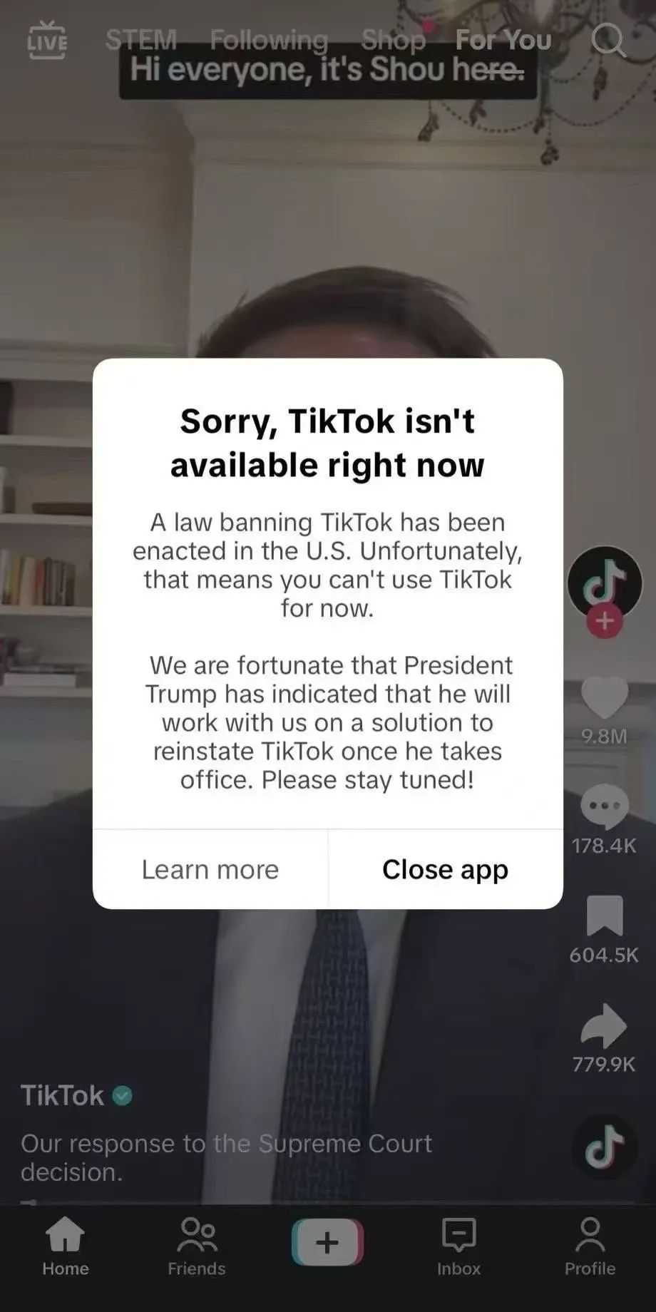 至暗时刻！TikTok美国服务全部关闭