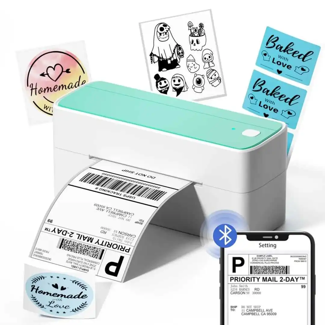 Amazon.com: Phomemo 藍牙熱運標籤印表機,241BT 無線熱敏標籤印表機,適用於運輸包裝,無墨水熱運標籤印表機,相容於  iPhone、Android、Amazon、USPS : 辦公用品