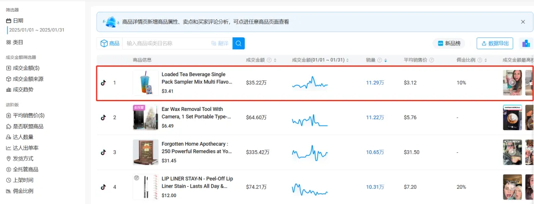 小小茶包在TikTok疯狂吸金，月销超10万单，登上销量榜榜首