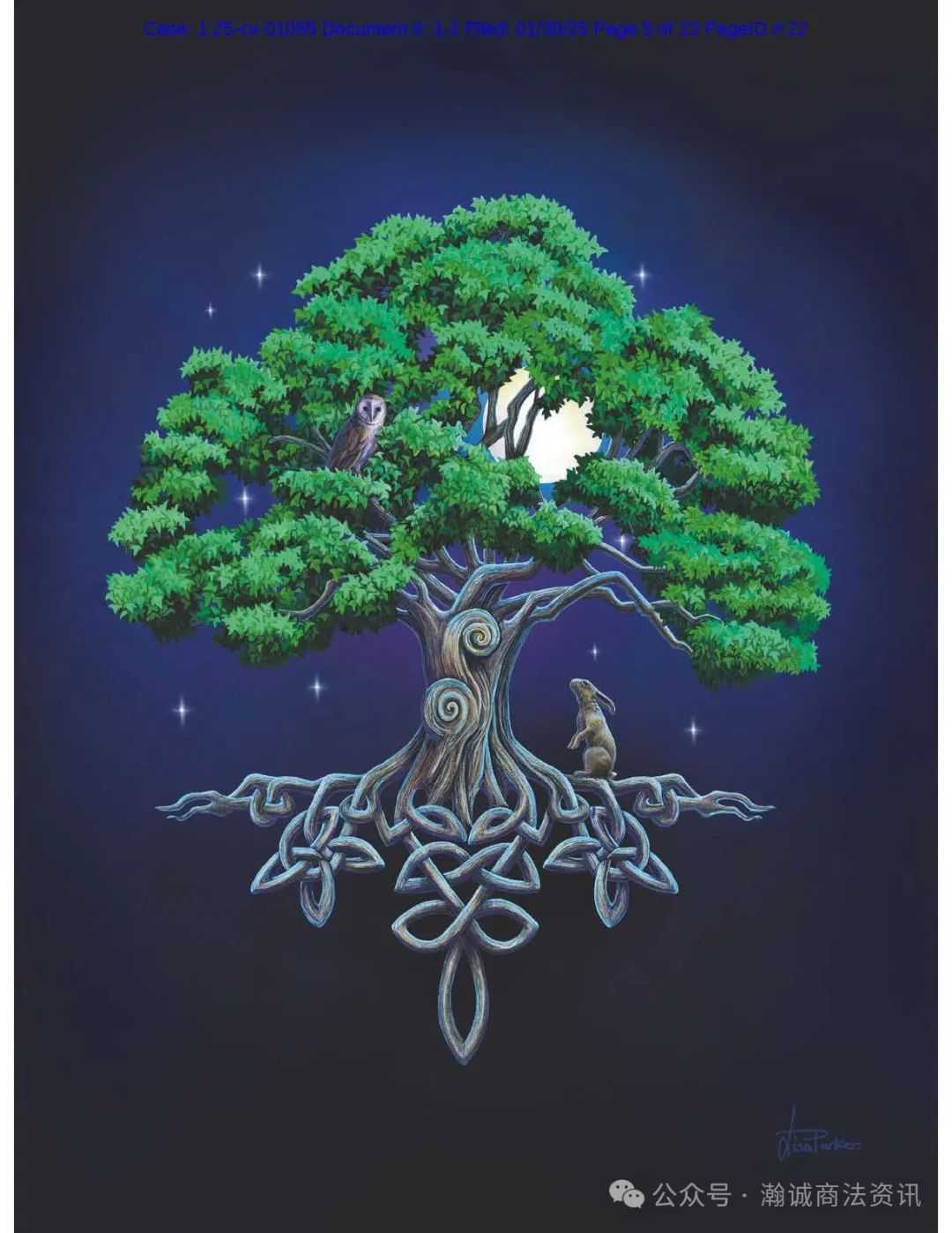 Keith律所代理艺术家LISA ANNE-MARIE PARKER再发版权案，涉及11张魔法风格版权画