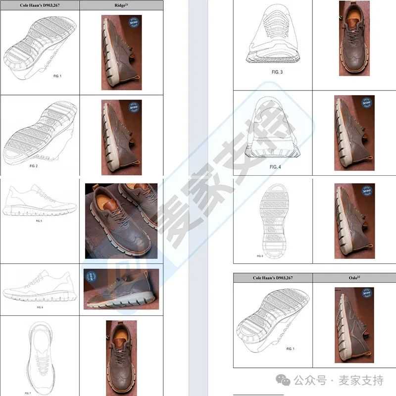 25-cv-01327，TRO新案速递！百年鞋履品牌 Cole Haan多专利维权