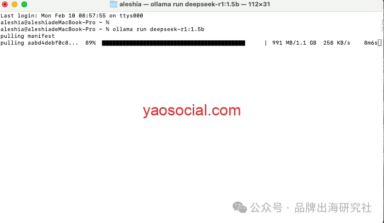 Deepseek服务器繁忙怎么办？手把手教小白在本地Mac电脑上部署Deepseek