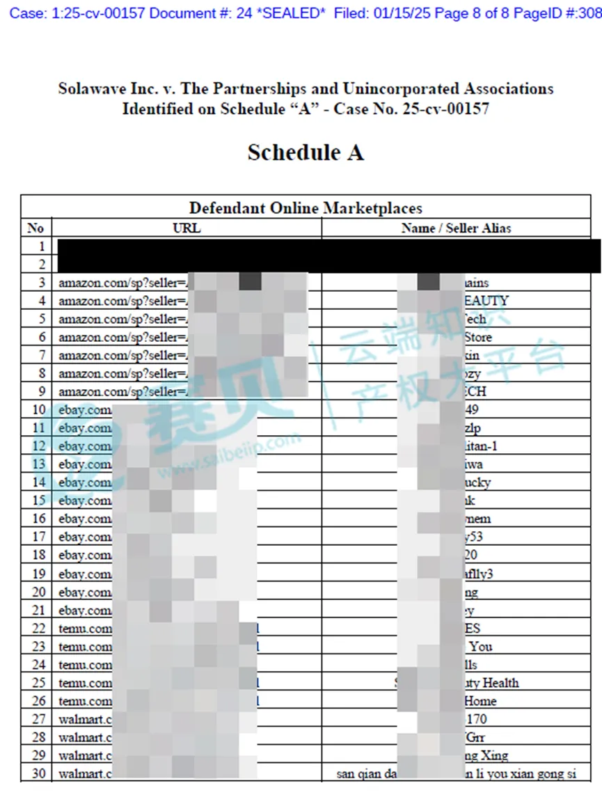 1097家被告曝光!1月TRO侵权案件被告名单汇总,组团和解中~