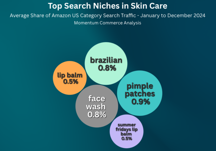 24年亚马逊美国护肤品类目收入增长21%，社媒推力显著！