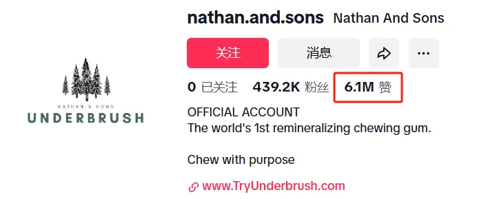 TikTok成功卖货700万美金,UNDERBRUSH口香糖从短期爆款到长期资产要怎么做?
