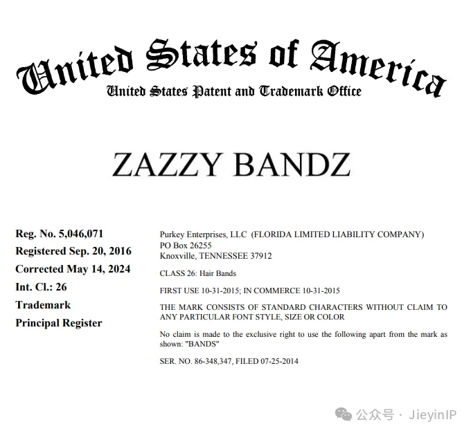 Zazzy Bandz 发带全方位维权,恐龙毛绒玩具版权曝光,被告名单已公开,速看排查!!!