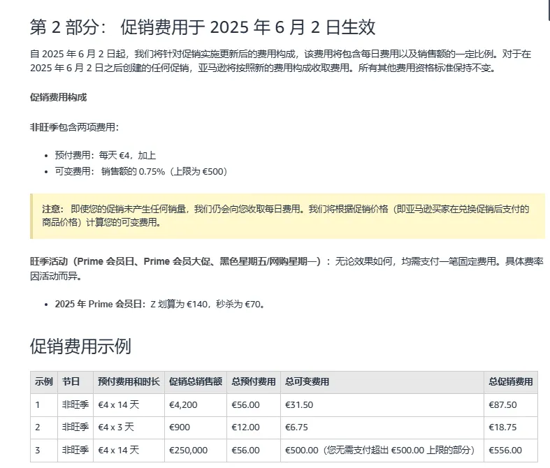 低客单价产品促销成本或减轻？亚马逊2025年6月政策大调整：秒杀费用调整、优惠券计费改革