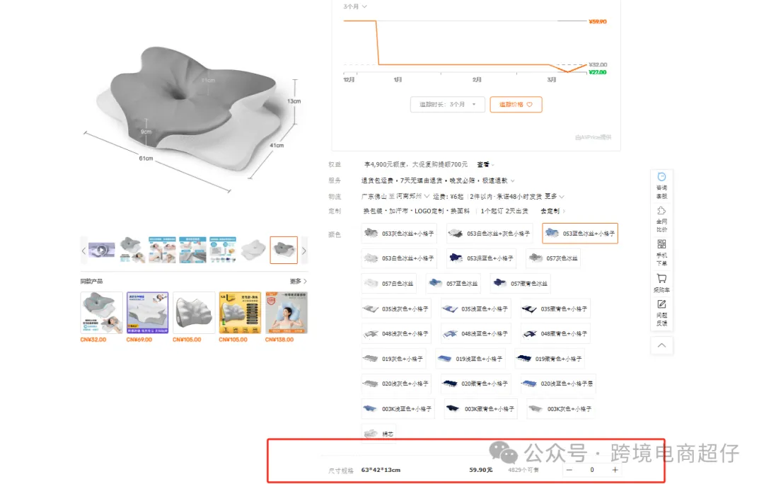 2025.03.27亚马逊选品推荐(仅供参考):记忆棉枕头双层