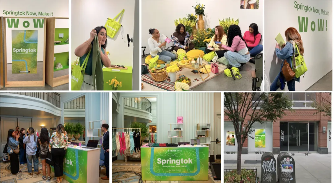 TikTok Shop首推「SpringTok」热点营销，春日潮流席卷曼哈顿，助力商家销量爆发