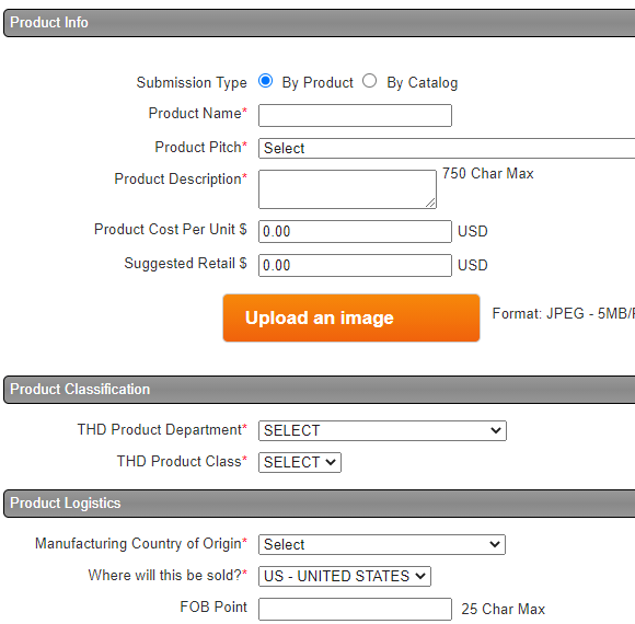 Home Depot入驻操作-提供相关信息