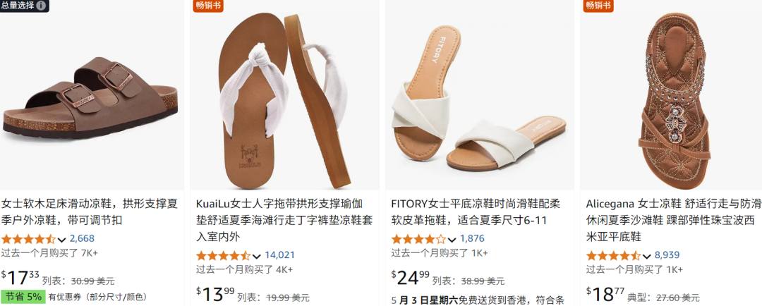 8美元凉鞋反超CROCS，拿下TikTok周销冠军