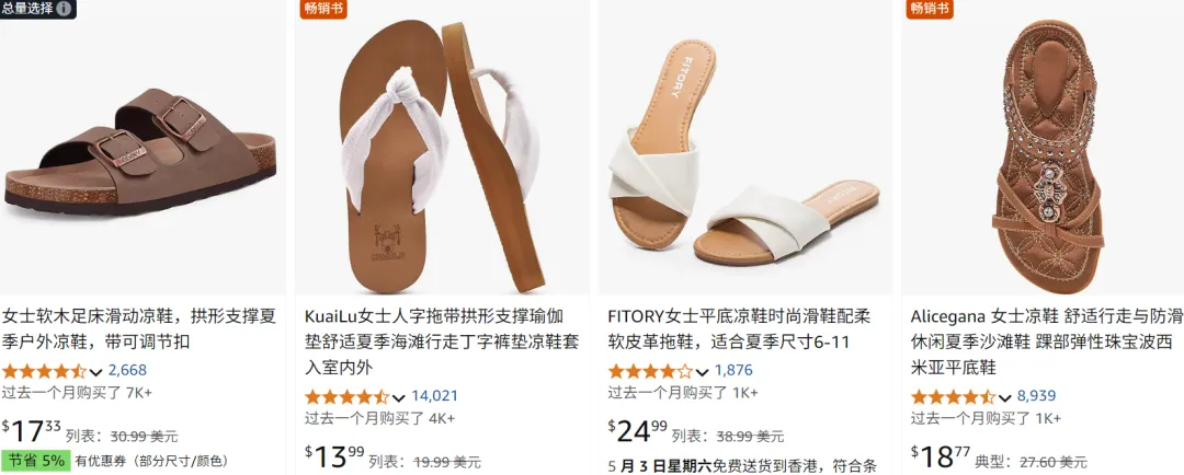 8美元凉鞋反超CROCS，拿下TikTok周销冠军