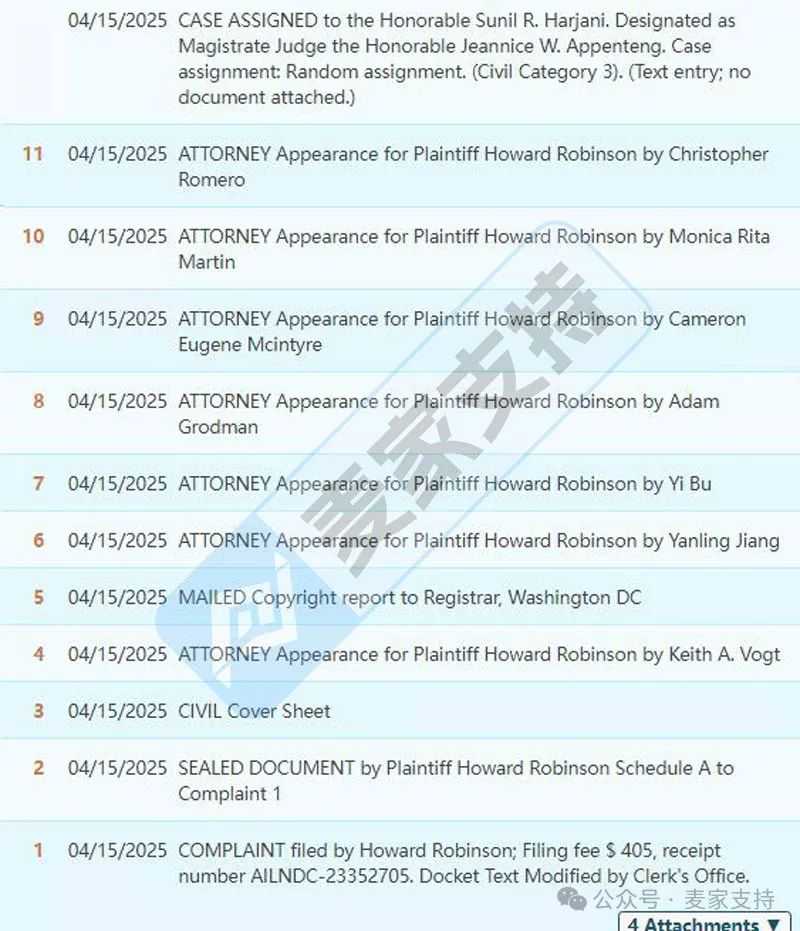 25-cv-04099，野生动物大师数十张版权TRO旧案新发，当心冻结！
