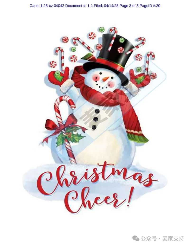 25-cv-04042，圣诞周边TRO疯狂来袭，keith一天连发5案