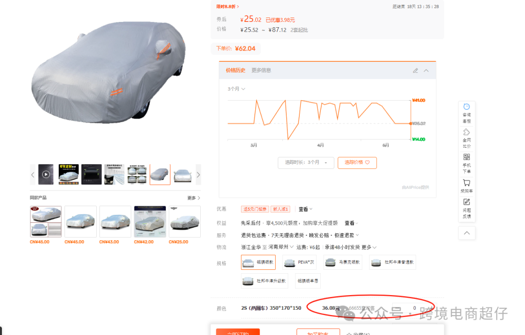 2025.05.20亚马逊选品推荐（仅供参考）：汽车车衣车罩