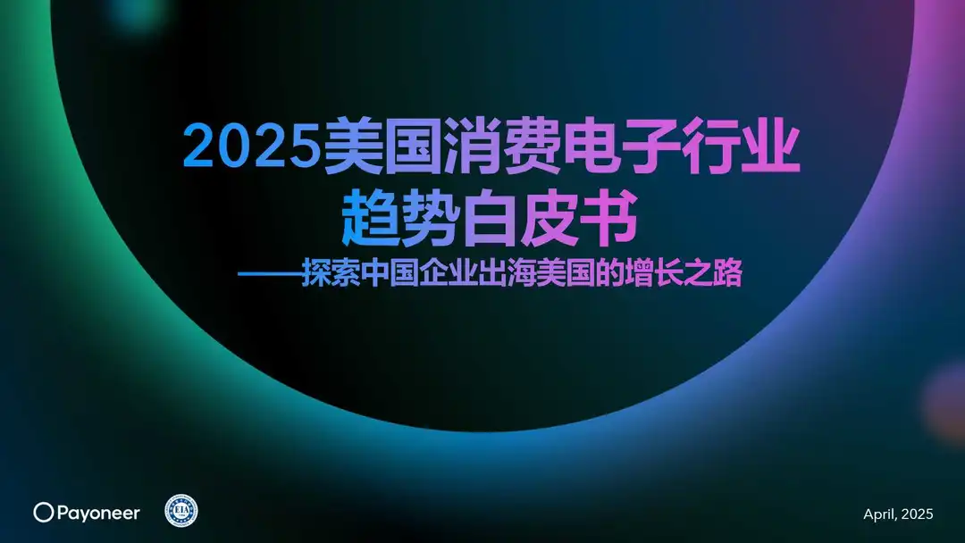《2025美国消费电子行业趋势白皮书》PDF下载