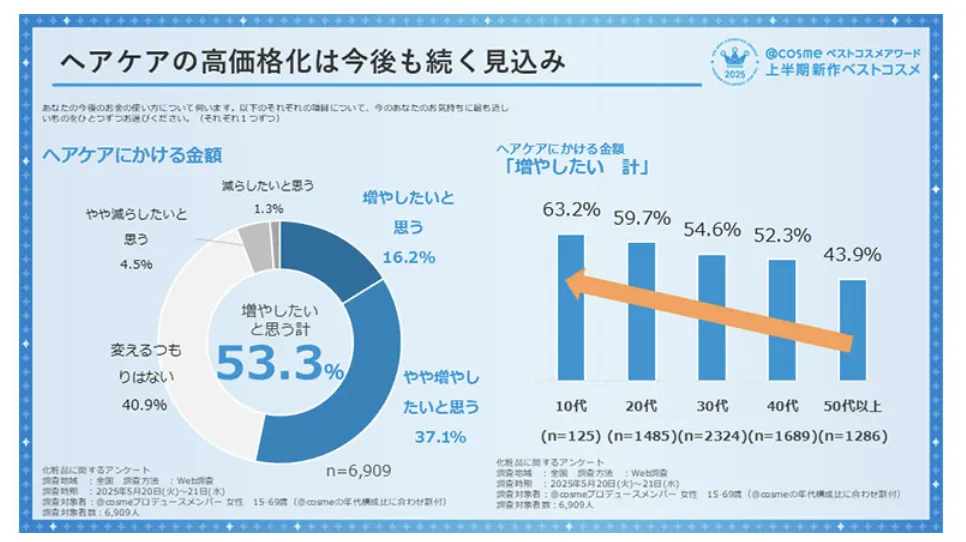 2025年日本上半年美妆趋势：高端洗发水销量上涨