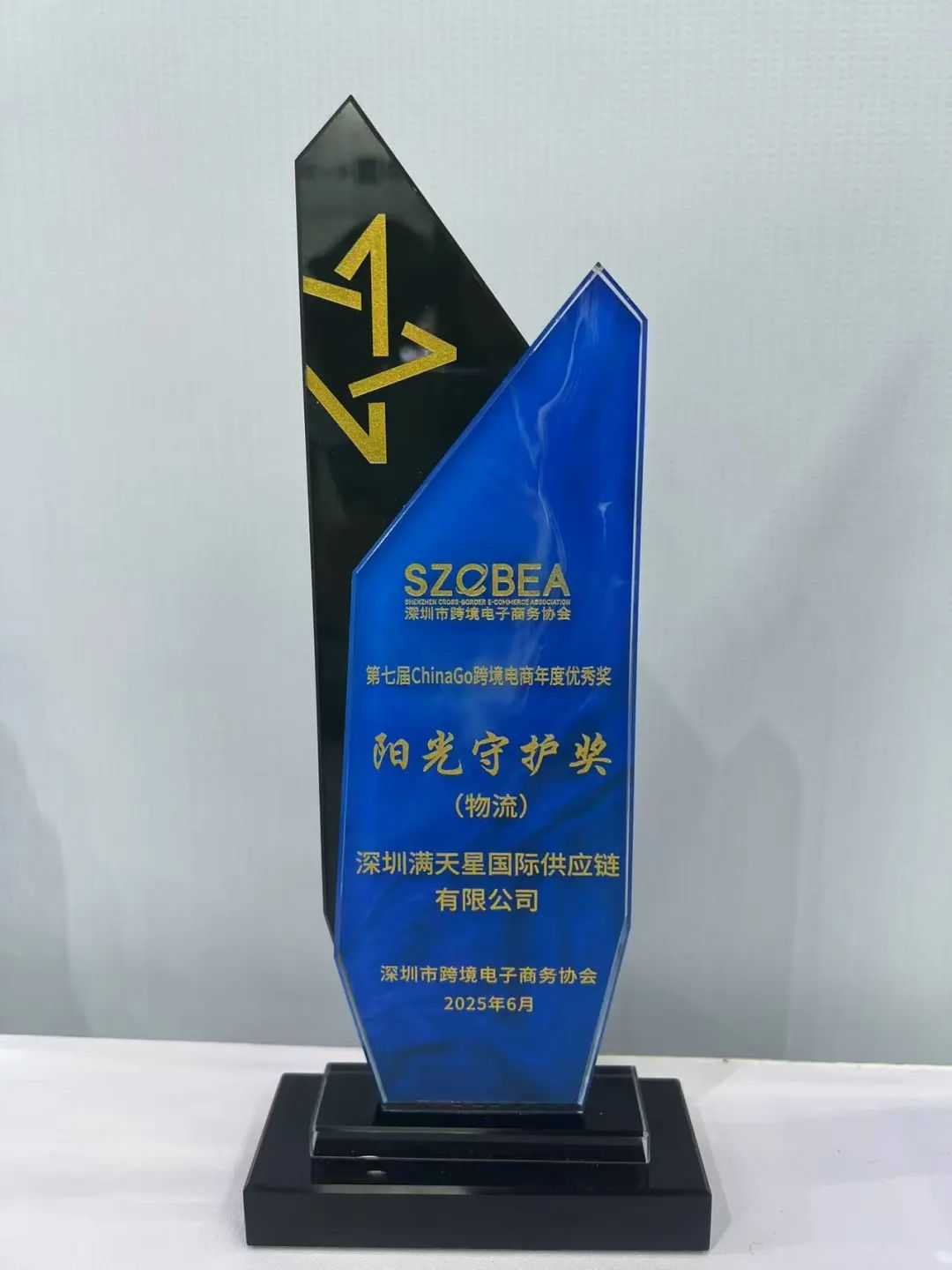 喜讯 |满天星国际供应链荣获第七届ChinaGo跨境电商“阳光守护物流奖”