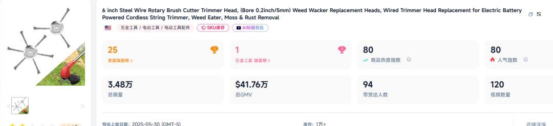 上架20天卖34800单！TikTok这款园艺工具彻底爆了