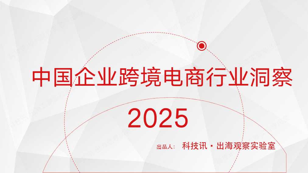 《2025中国企业跨境电商行业洞察》PDF下载