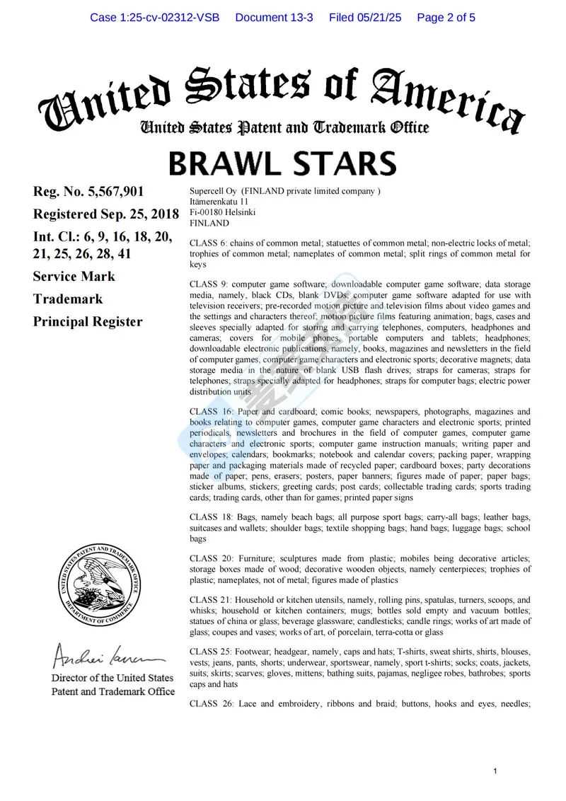 25-cv-02312，Brawl Stars维权风暴突袭，涉案账户已冻结！速看排雷攻略