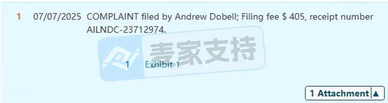 25-cv-07573，keith新案速递！Andrew Dobell 暗黑系版权首维权
