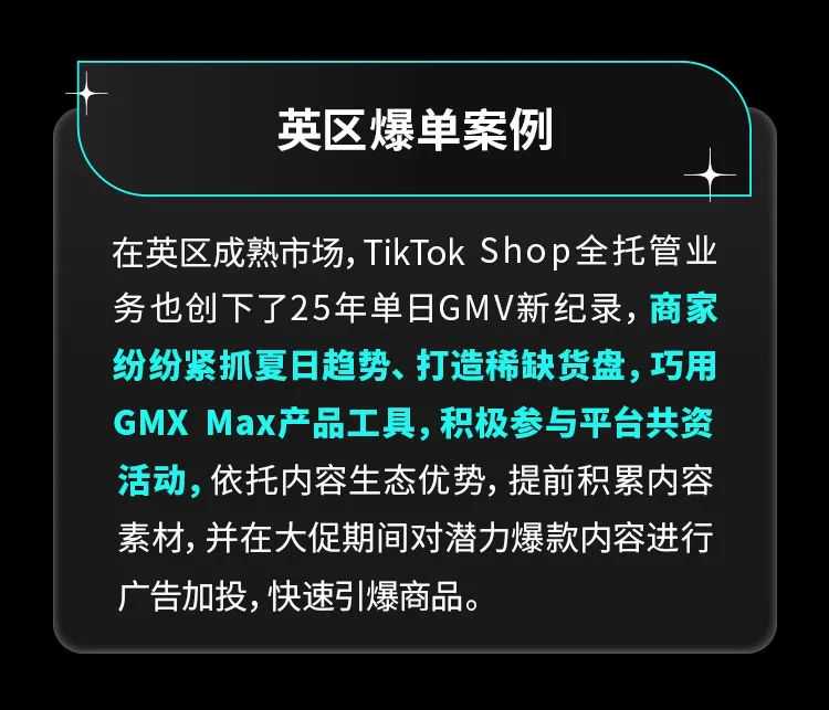 TikTok Shop全托管欧洲夏促、美区年中双双破峰，多商家生意翻倍增长
