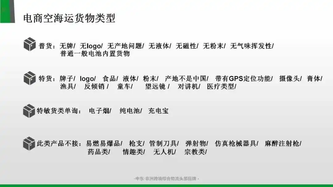 阿联酋跨境电商物流货物类型解析,亦邦物流助您跨境无忧!