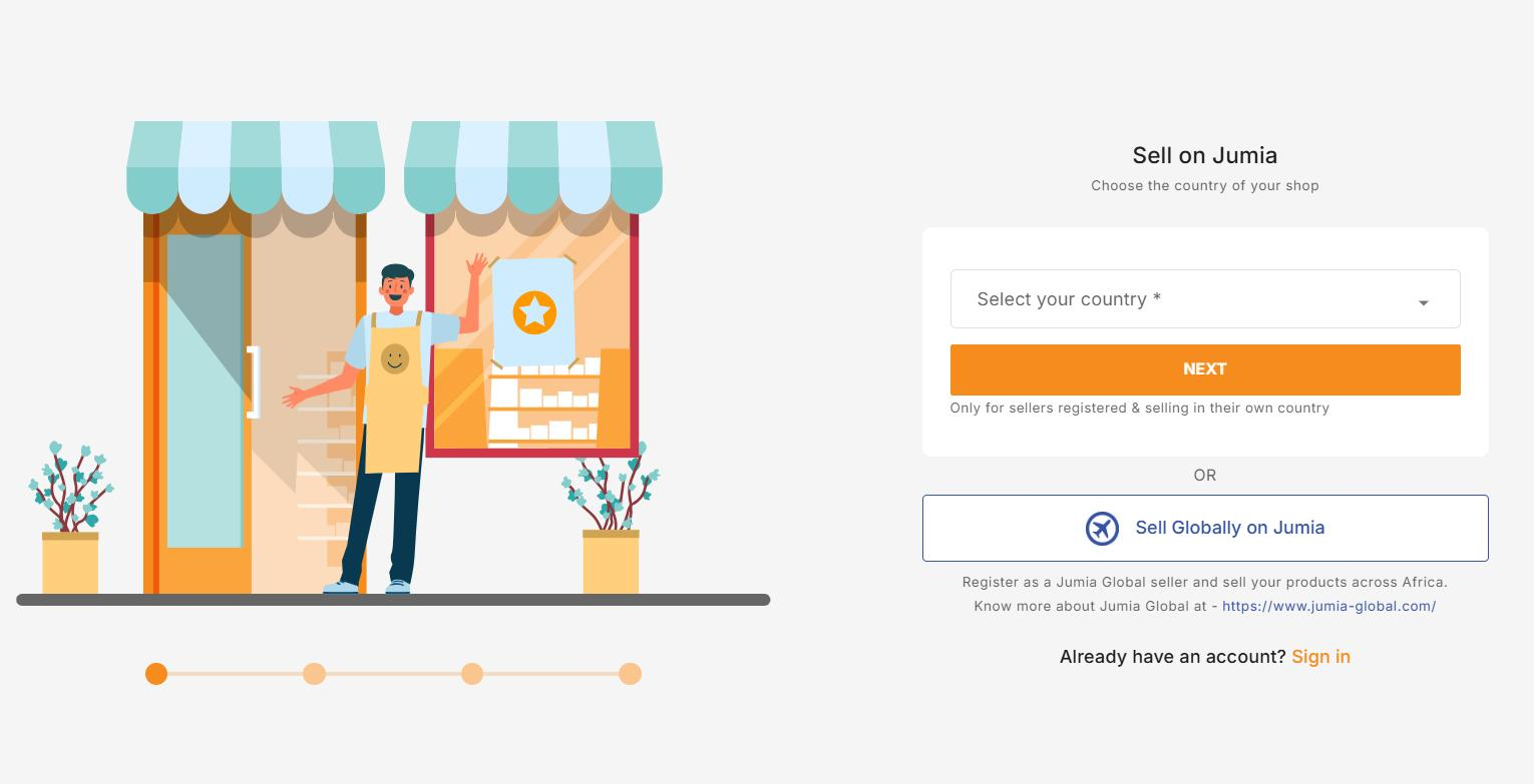 Jumia Global入驻流程-店铺注册