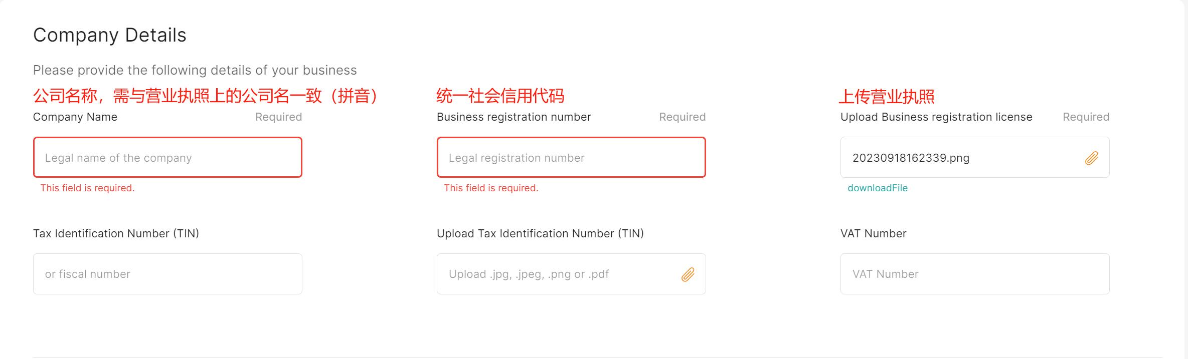 Jumia Global入驻流程-公司信息填写