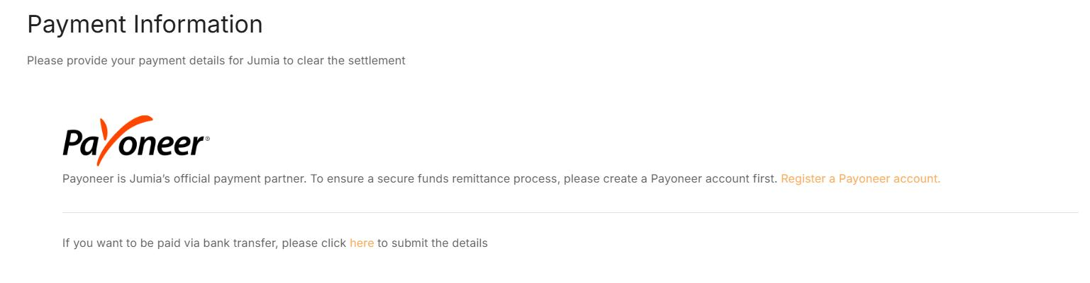 Jumia Global入驻流程-付款信息