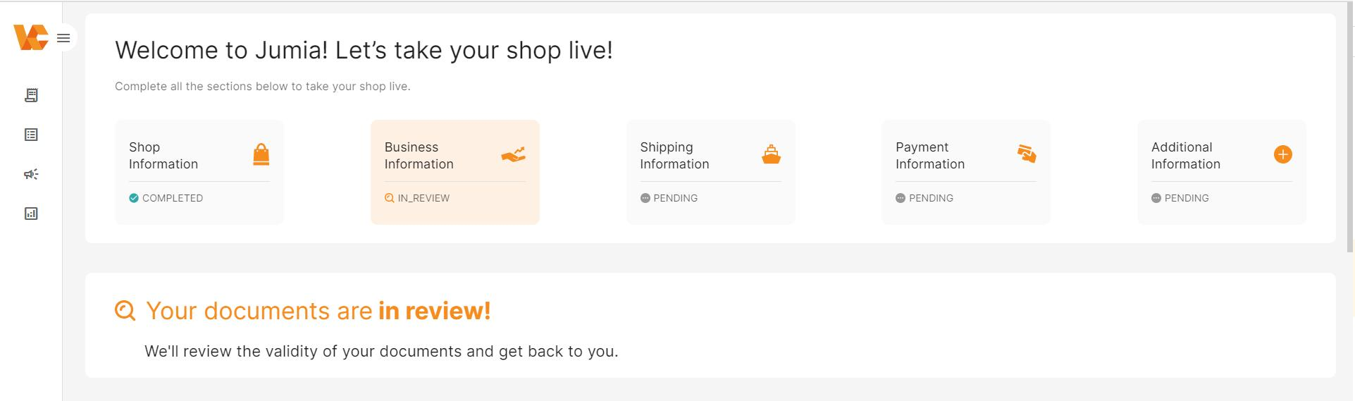 Jumia Global入驻流程-资料审核状态查看