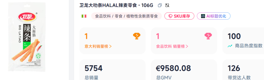 TikTok带火“辣条出海”！有卖家已经赚上欧元