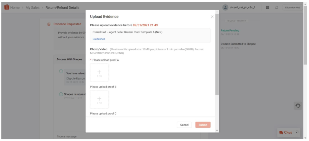 【退货退款】Shopee 退货/退款流程