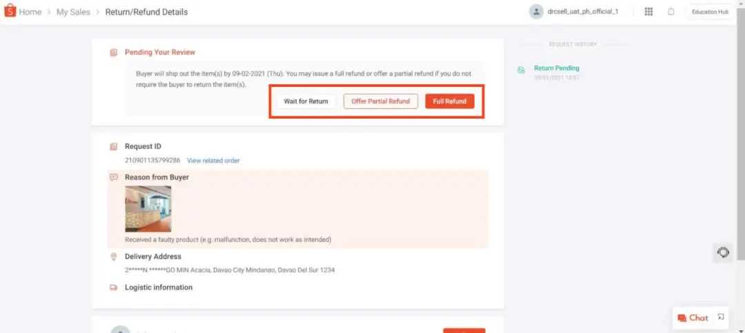 【退货退款】Shopee 退货/退款流程